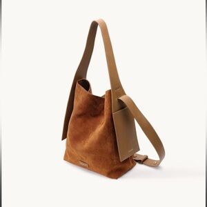 Elegant Tan Suede Hobo Bag